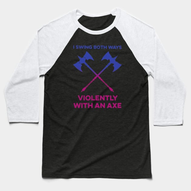 Bisexual Barbarian Pride Baseball T-Shirt by OtakuPapercraft